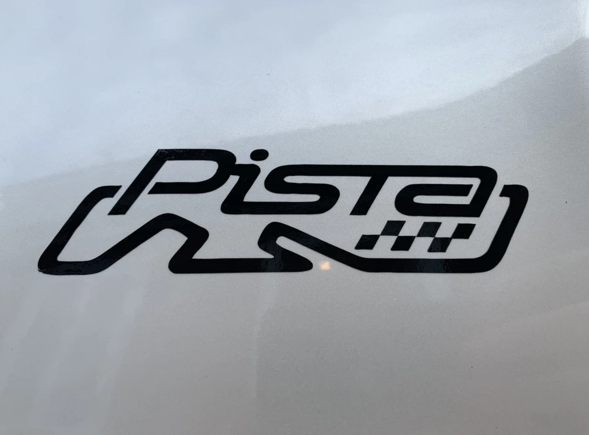 Abarth Pista Decals. Set of four