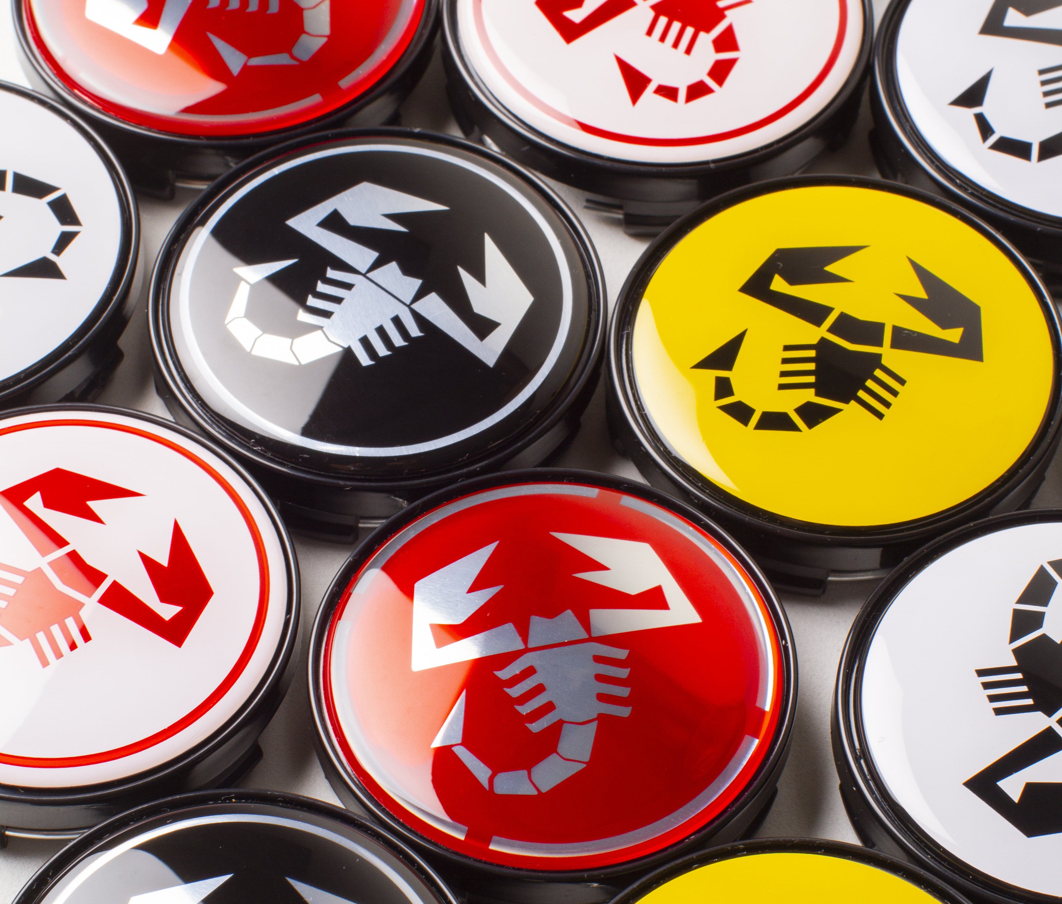 Abarth Wheel Center Caps 60mm