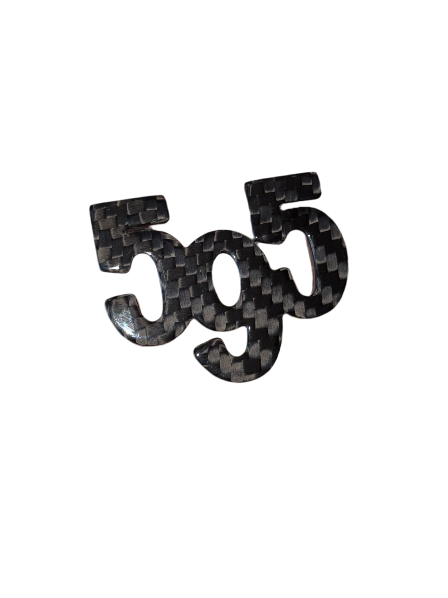 Cover logo 595 in REAL CARBON for Fiat 500 Abarth - 595 - EXCLUSIVE